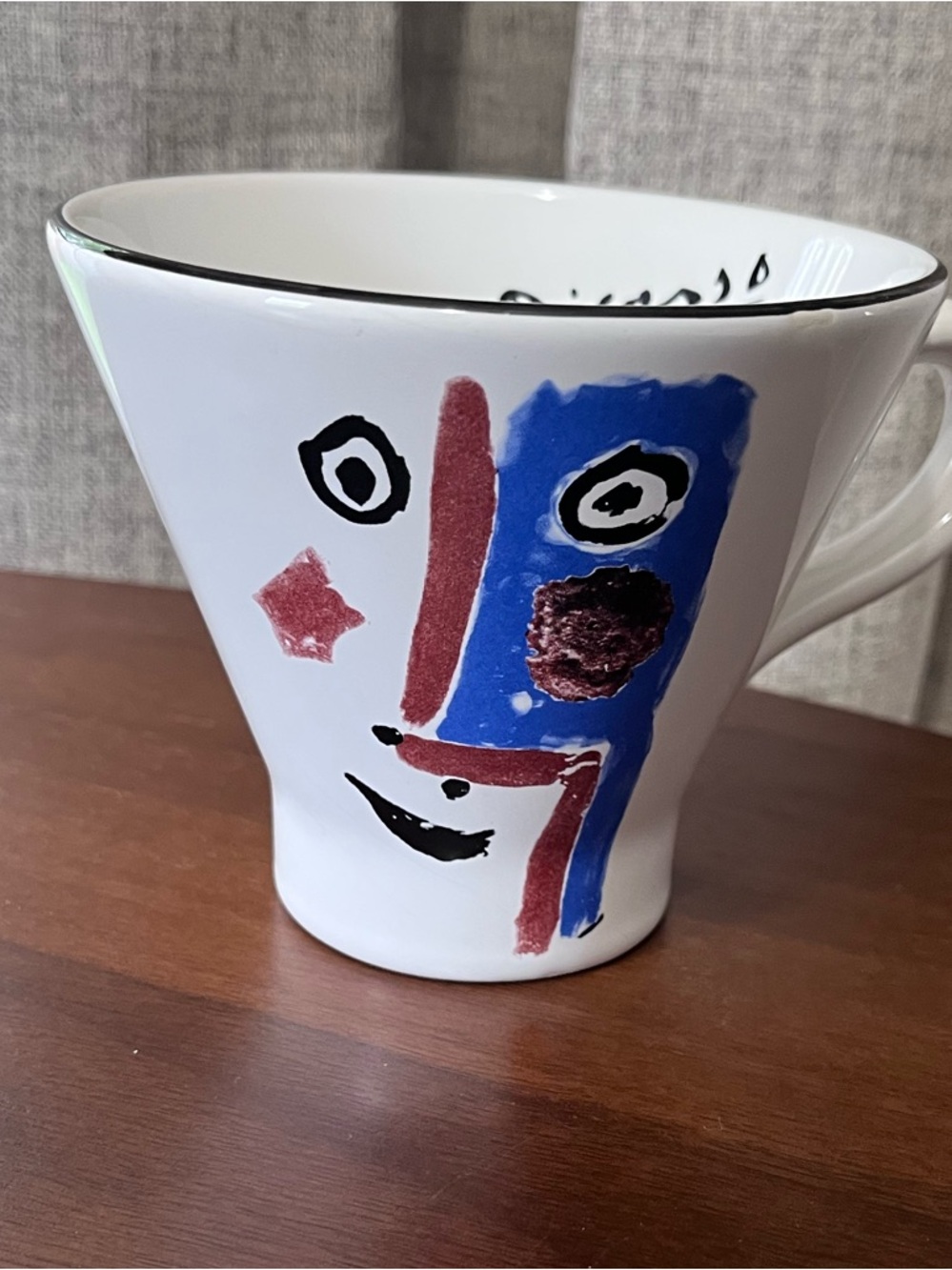 Picasso Living Masterpieces editions Face 1963 vintage mug